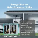 3.6kw grid hybrid inverter for house solar panel system