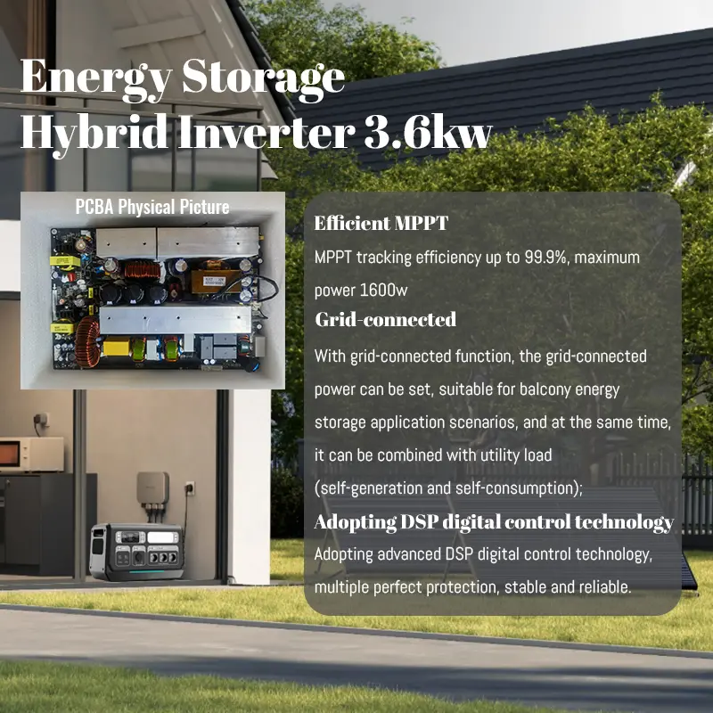 1.6KW-3.6KW Bidirektionaler Microgrid-Wechselrichter