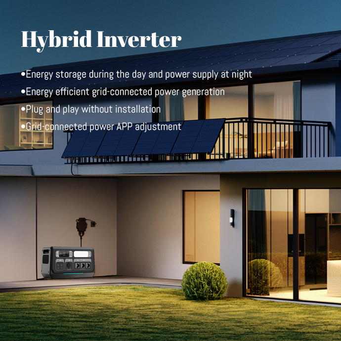 2.4KW Hybrid Solar Inverter With Battery Backup