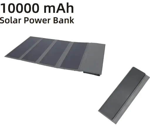 10000mAh Solar Power Bank