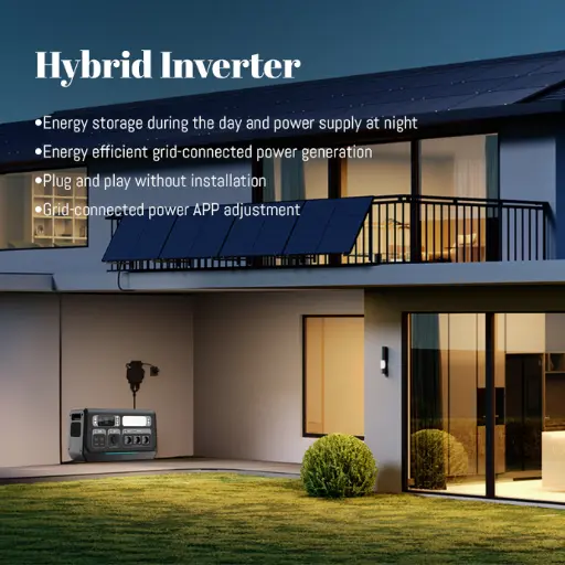 2.4KW Hybrid Solar Inverter With Battery Backup